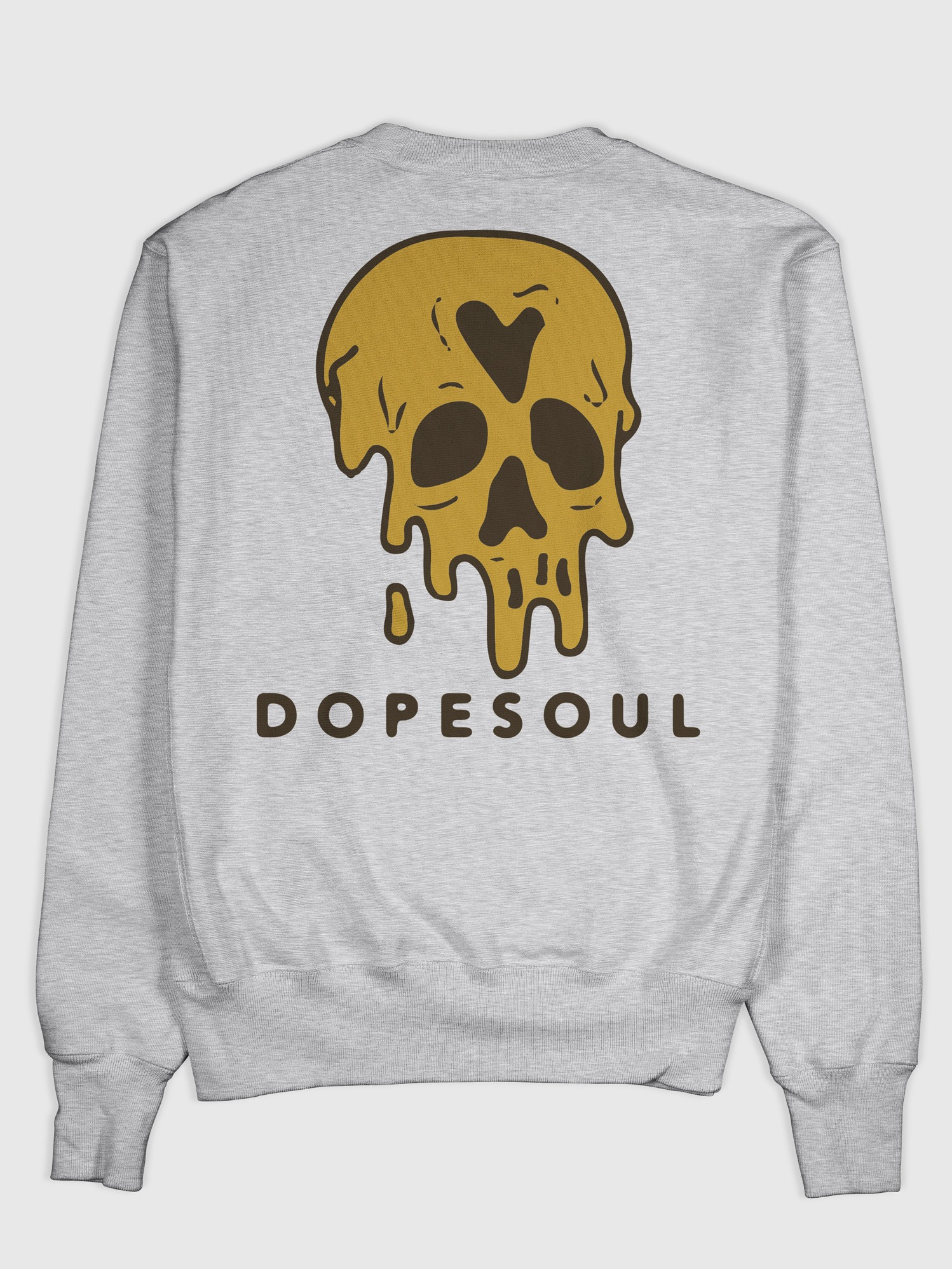 GRAY SKULL AND WORDMARK SWEATSHIRT product image (1)