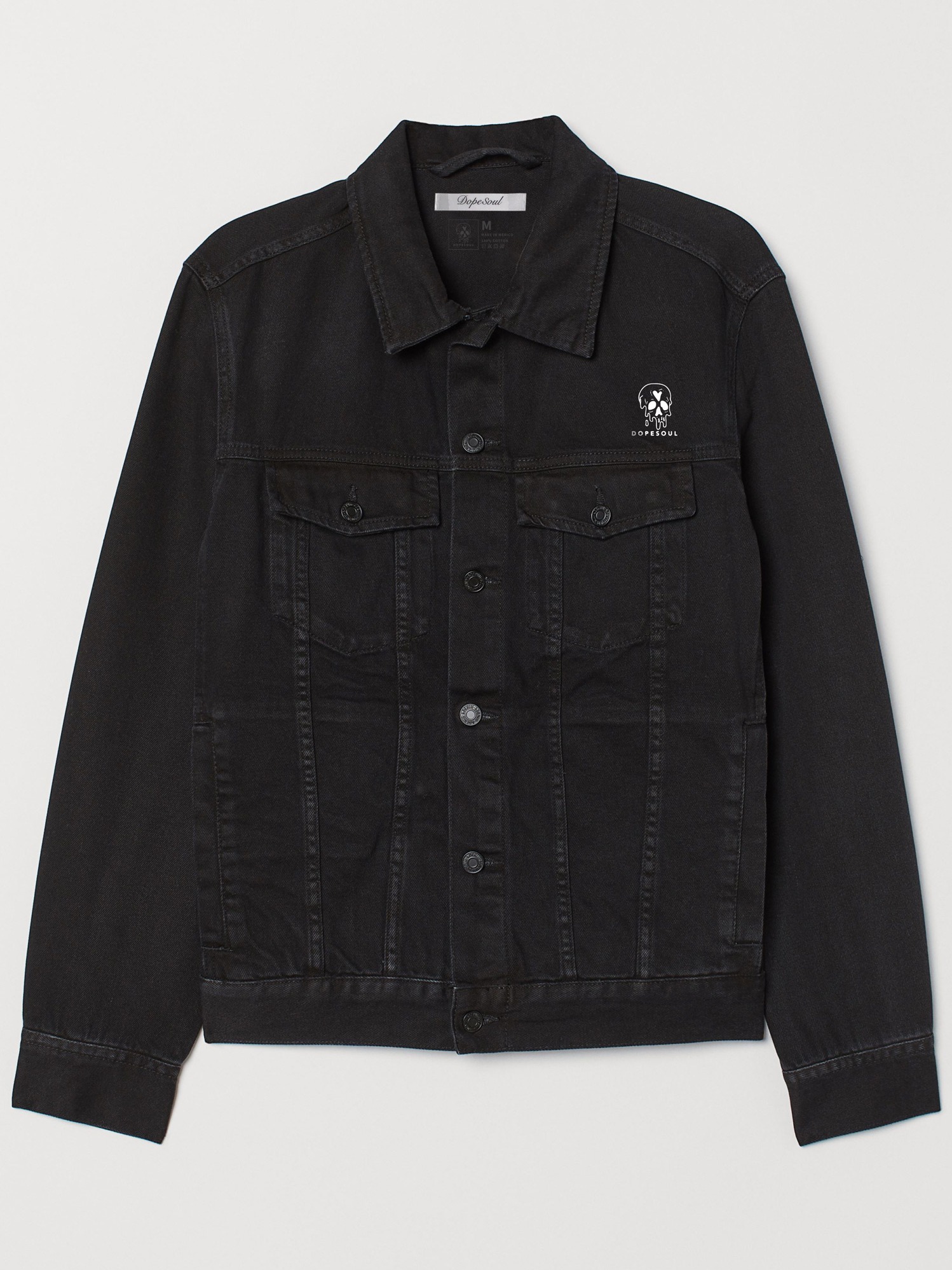 EMBROIDERED DENIM SKULL JACKET product image (1)