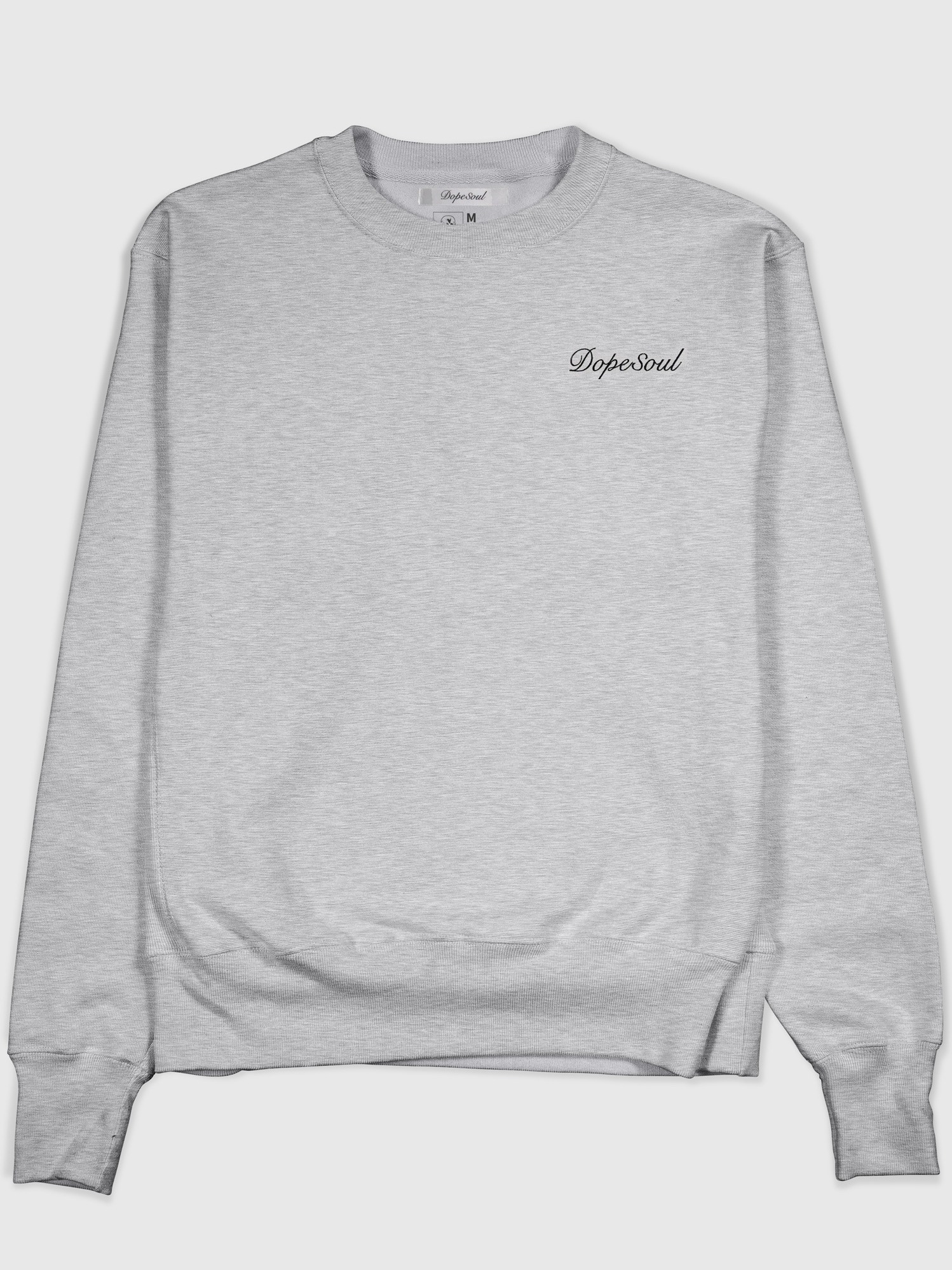 EMBROIDERED GRAY WORDMARK SWEATSHIRT product image (1)