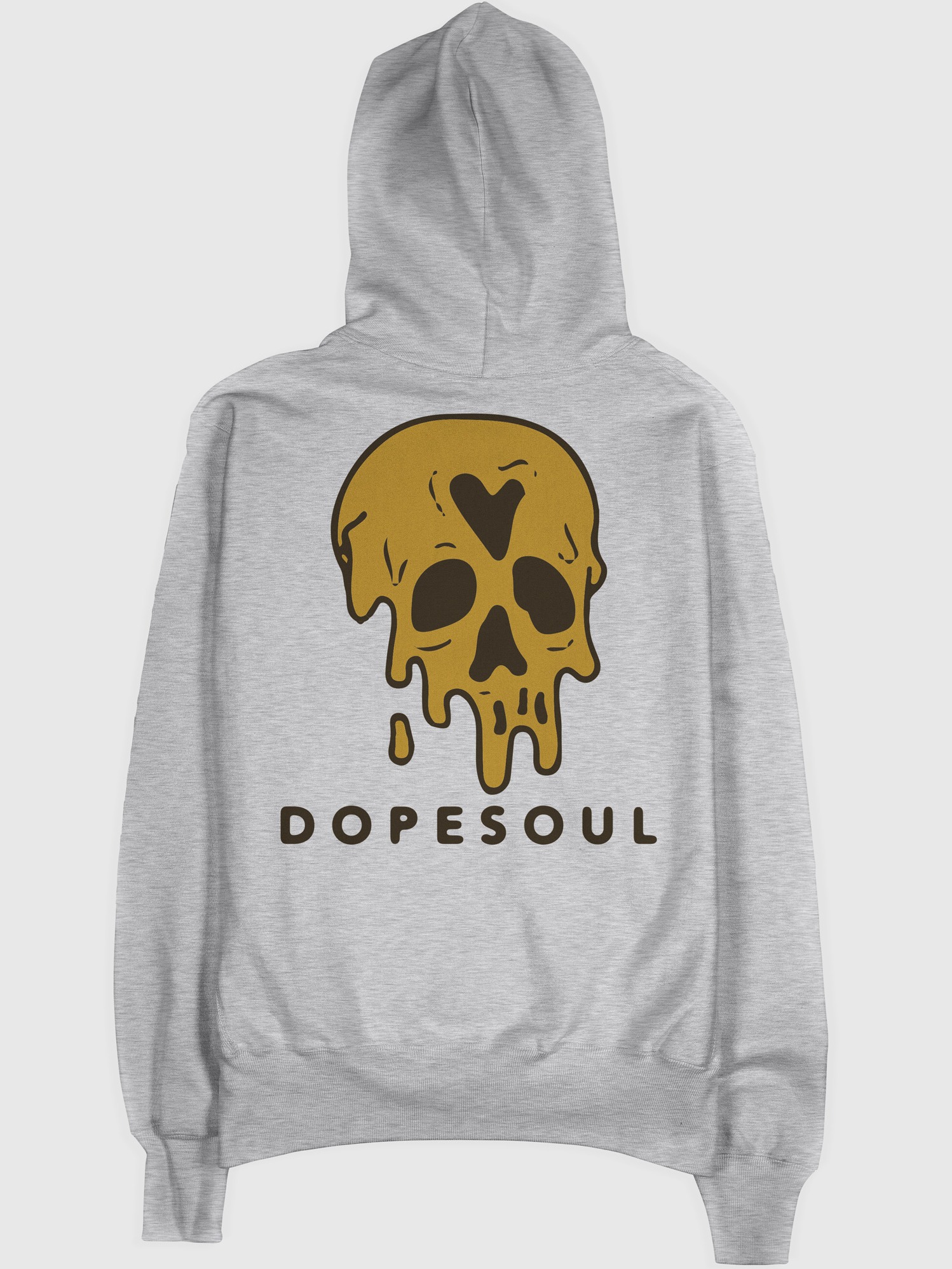 GRAY SKULL AND WORDMARK HOODIE product image (1)
